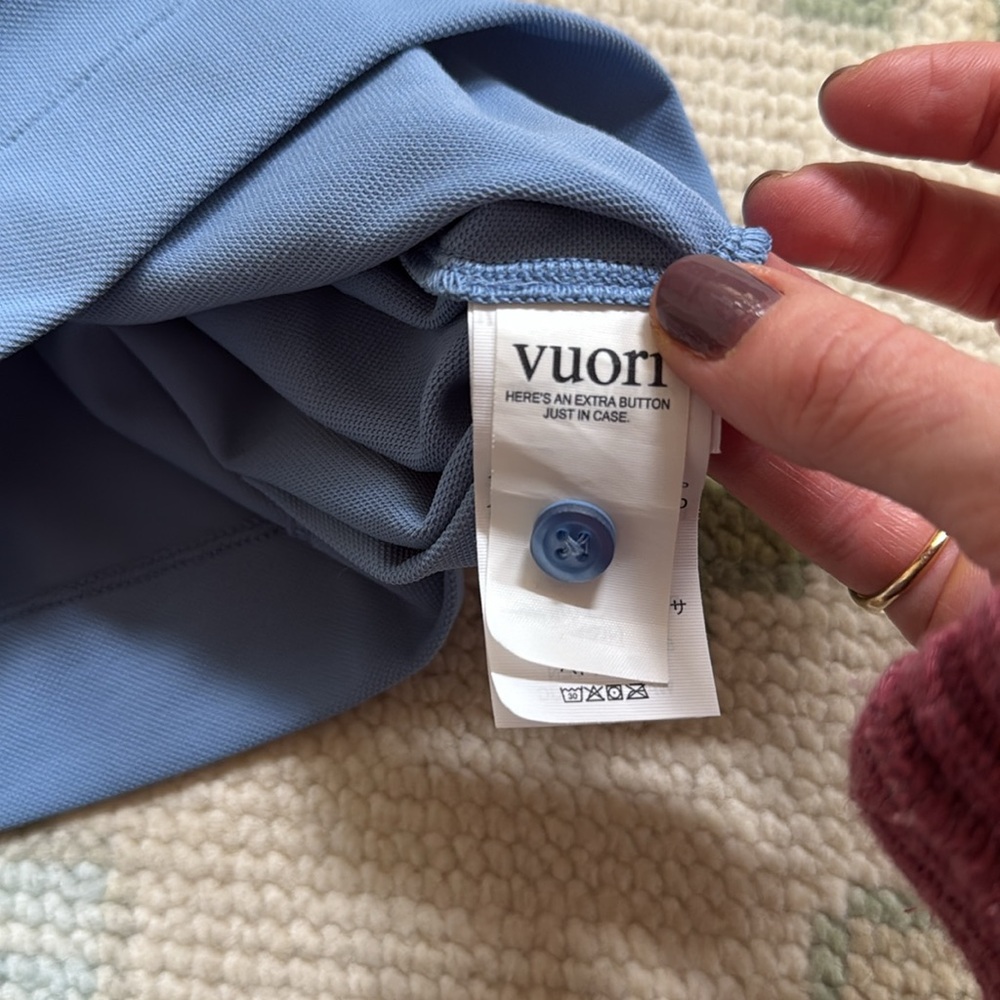 Vuori Blue Sleeveless Polo Tank - Picture 6 of 8